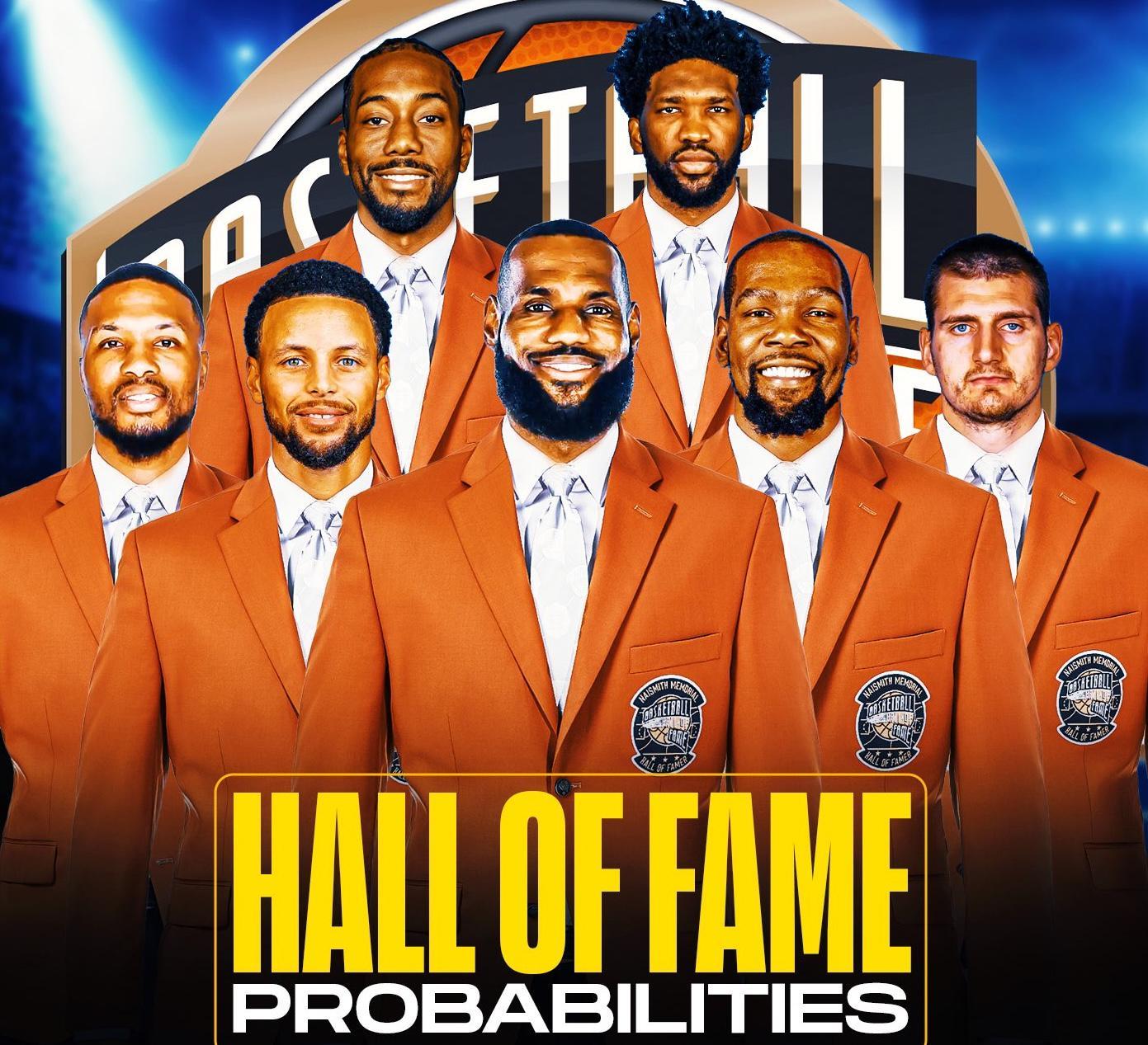 TA评选已经锁定名人堂的现役球星:詹姆斯、库里、KD领衔